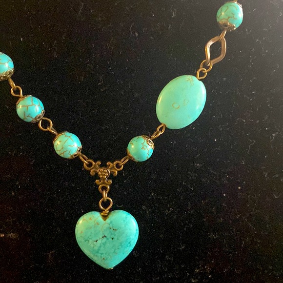 NWOT.  Local Artisan Turquoise necklace. - Picture 3 of 4